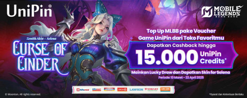 Mainkan Lucky Draw Dapatkan Skin for Selena & Cashback 15Ribu UniPin Credits!